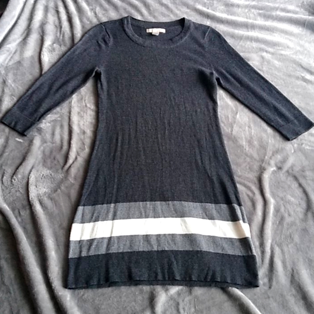 Gray knit dress